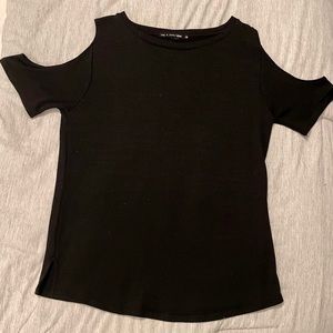 Rag and bone off the shoulder blank shirt